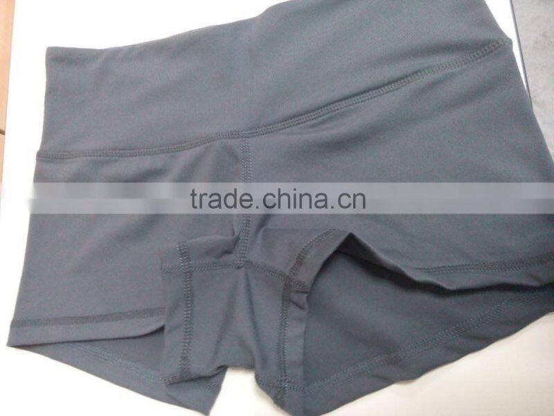 CUSTOM Hot yoga crossfit shorts for yoga made of wicking yoga apparel for woman