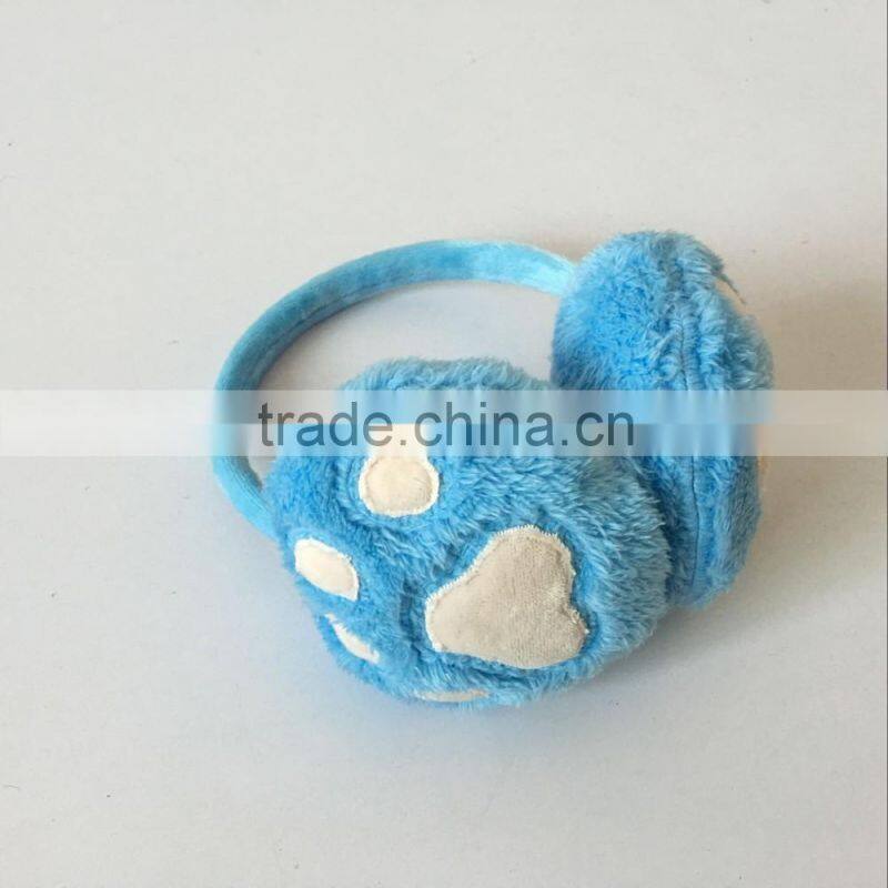 Super adorable winter warm plush earmuffs carton earmuff for child
