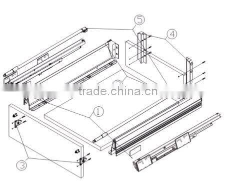 kitchen metal tool box drawer slides