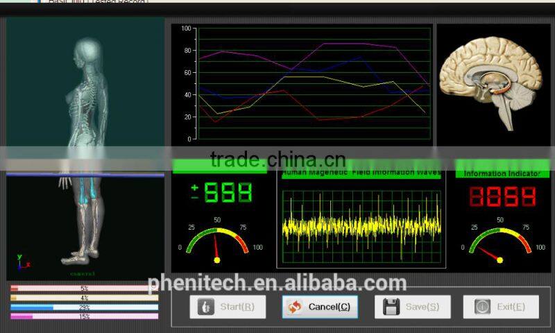 CE.ROHS 4th generation quantum body health analyzer machine 45 reports