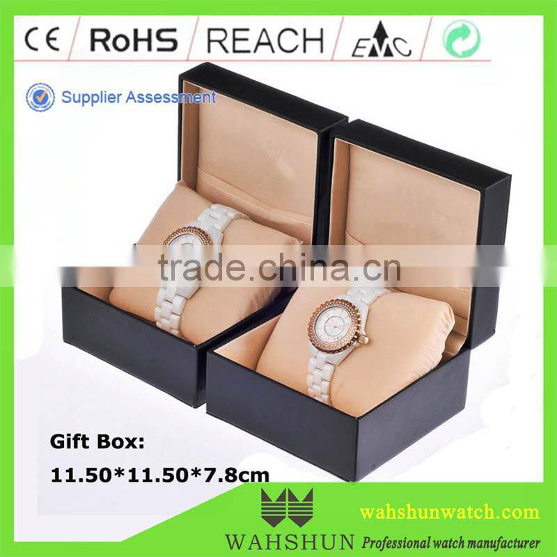 Best quality Swiss movement ceramic band zirconia ceramic watch