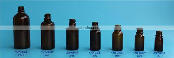 Latest design hot sale essential oil bottle with reducer plug glass bottle