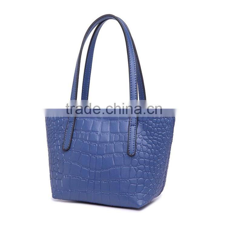 Mini crocodile skin genuine leather bag ladies real leather bag manufacturer