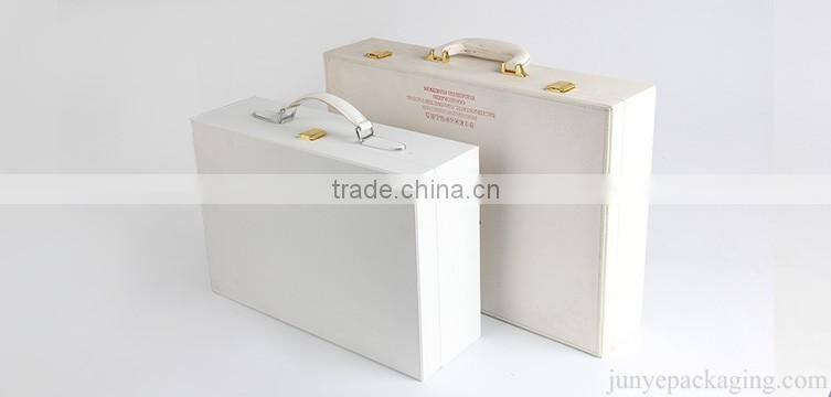 high-end clamshell presentation box with hinge