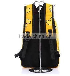 Yellow Duck Pattern School Bag Cute Travel Backpack