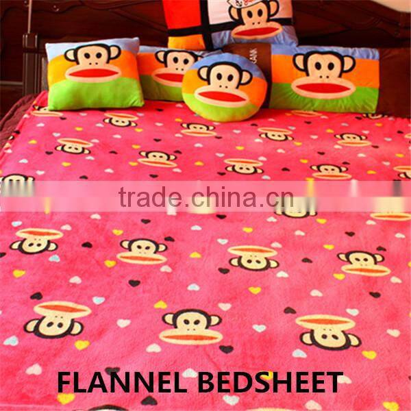 cotton flannel fabric for baby blanket, printed flannel fabric, 20s*10s 40*42 100% cotton both sided flannel fabric