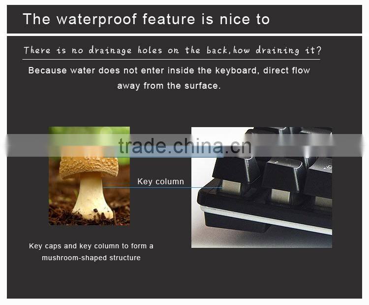 3 LED backlit colors computer keyboard half-mechanical keyboard feel