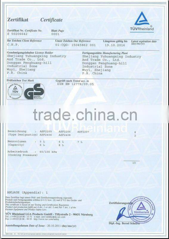 6L cookware cooker pressure cooker