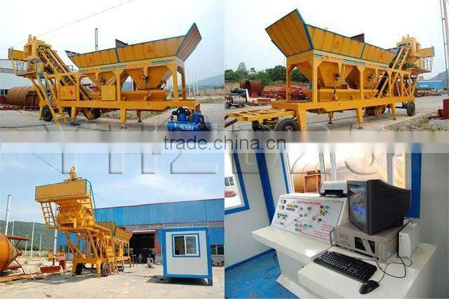 Mobile beton batching plant, YHZS35 concrete barching plant