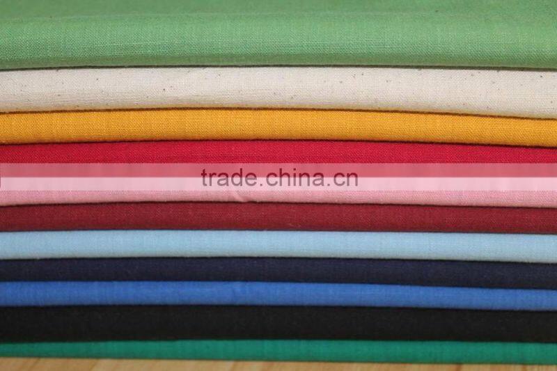 woven plain dyed solid color wholesale cotton fabric