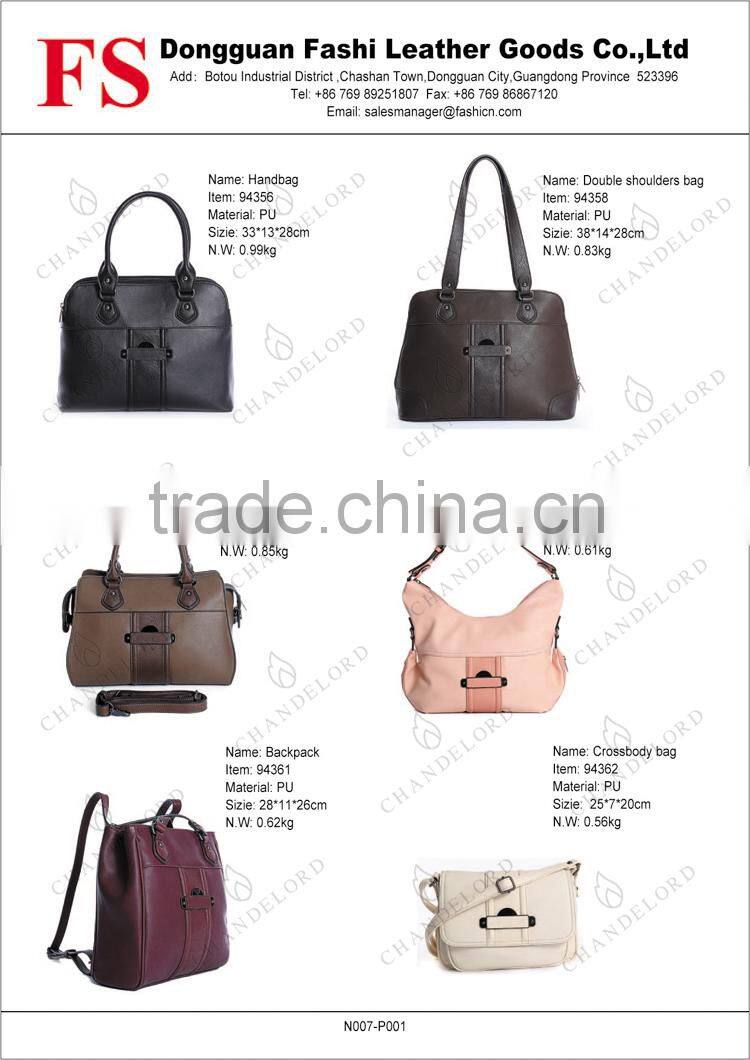 2016 latest high quality fashion pu backpacks