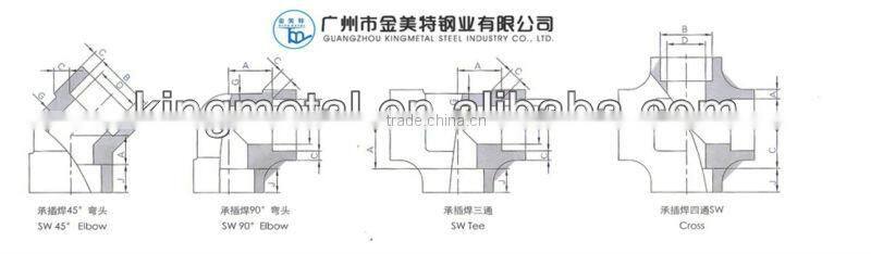 2" INCH B16.11 A105 socket welding elbow sw 90 degree