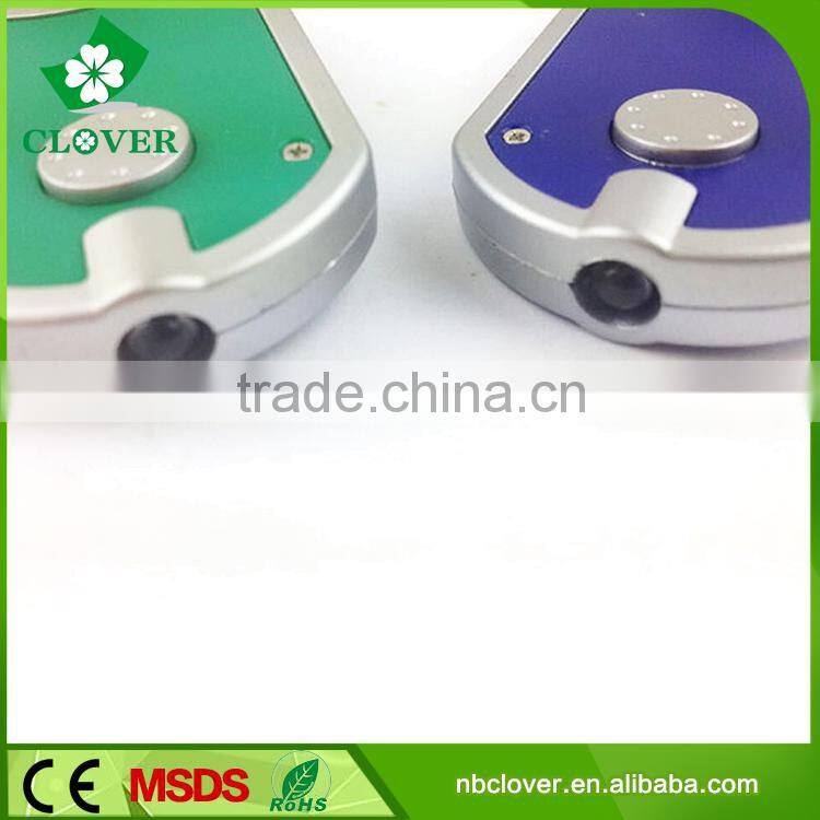 ABS material keychain flashlight 1 led plastic keychain led light