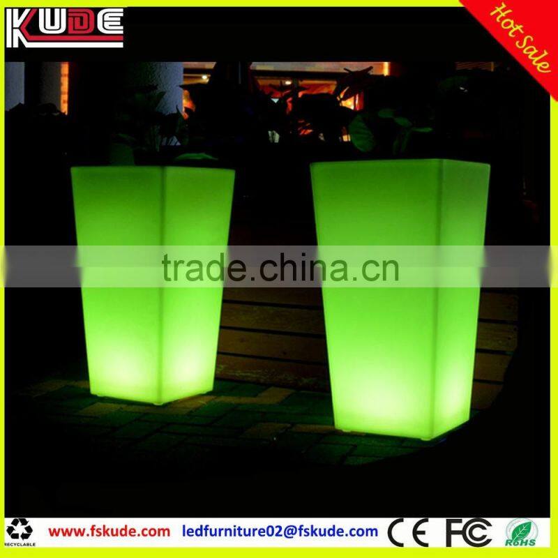led pot light/led lighted outdoor flower pots with waterproof