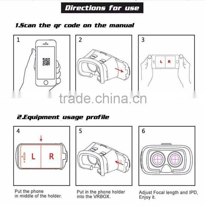 Google Cardboard 2016 VR Box Headset Video Glasses Movie Game For Iphone