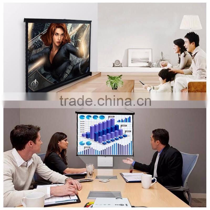 2016 new portable small projection screen mini projector screen