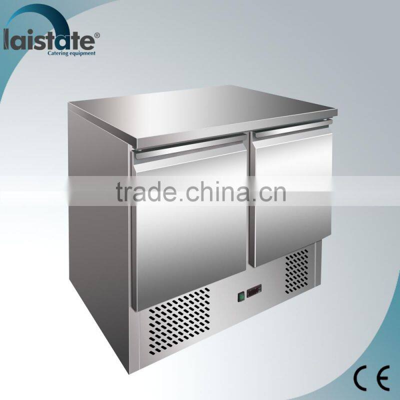 2 Doors Stainless Steel Freezing Salad Workstation