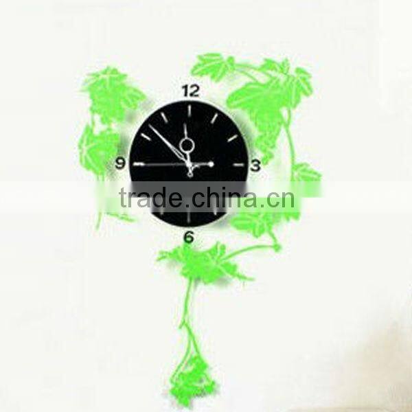 Novelty magpie acrylic wall clock