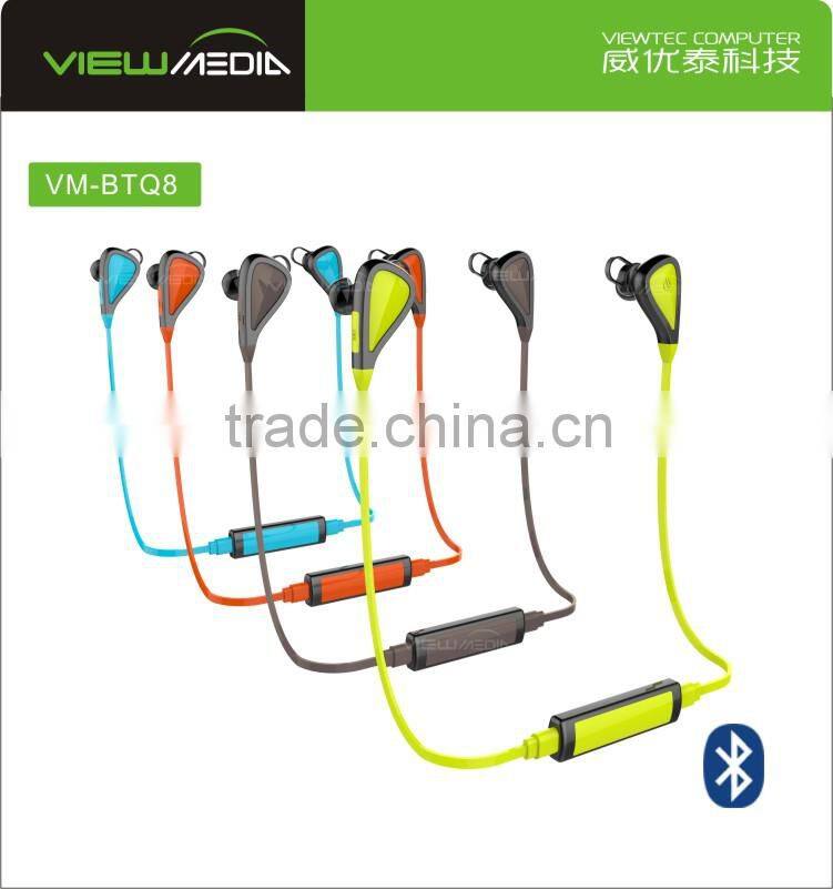 2016 Viewmedia bluetooth 4.0 headset with power bank VM-Q8