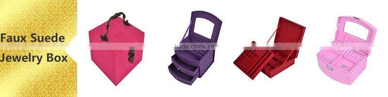 China manufacturer cheap price jewelry tray display stackable velvet