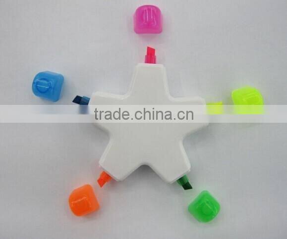 High quality star shape highlighter pen