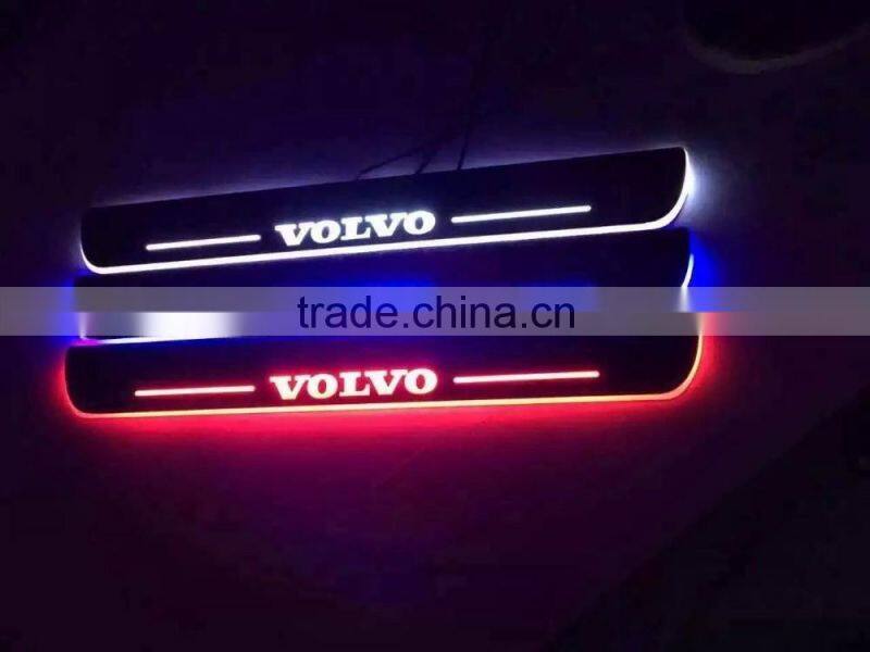 2016 Newest Car LED Welcome pedal Logo Flash led moving door scuff sill plate