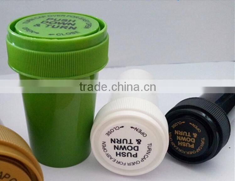 Medicine and Pill Bottles, Vials with Reversible Caps