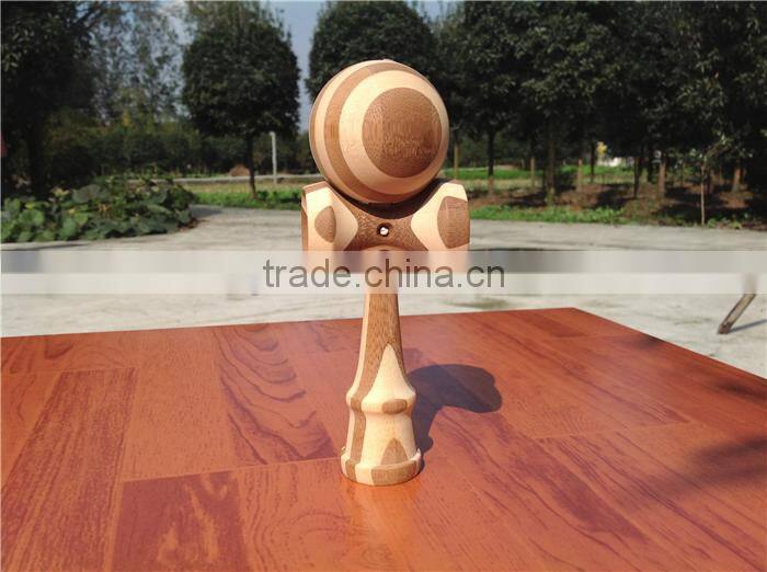Factory custom natural bamboo kendama