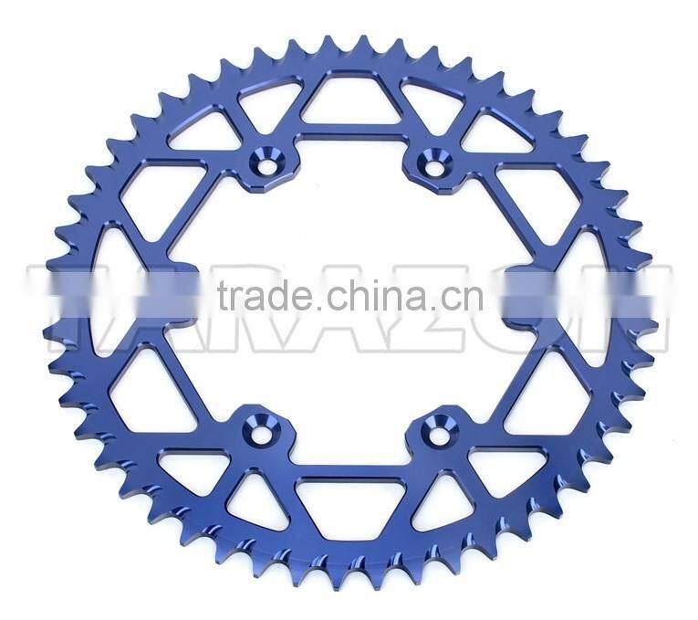 Motorcycle rear aluminum chain sprockets for RMZ250 dirt bike