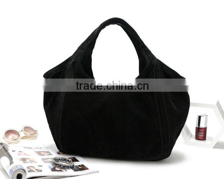black fleece tote bag big polyester shopping bag