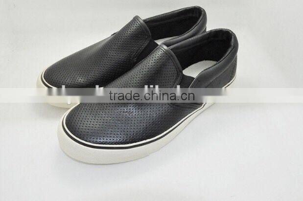 Men loafer shoes young PU punch holes shoes casual cool man shoes