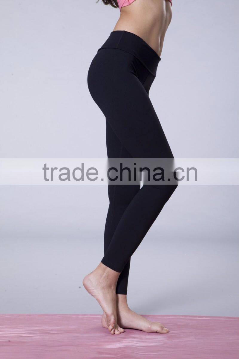 Manufacture Factory Custom Design Nylon Spandex Women Sportswear Workout Fitness Long Leggings