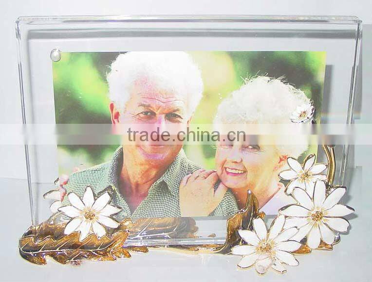 RORO March in Paris daisy crystal glass enamel photo frame picture frame Home furniture matching