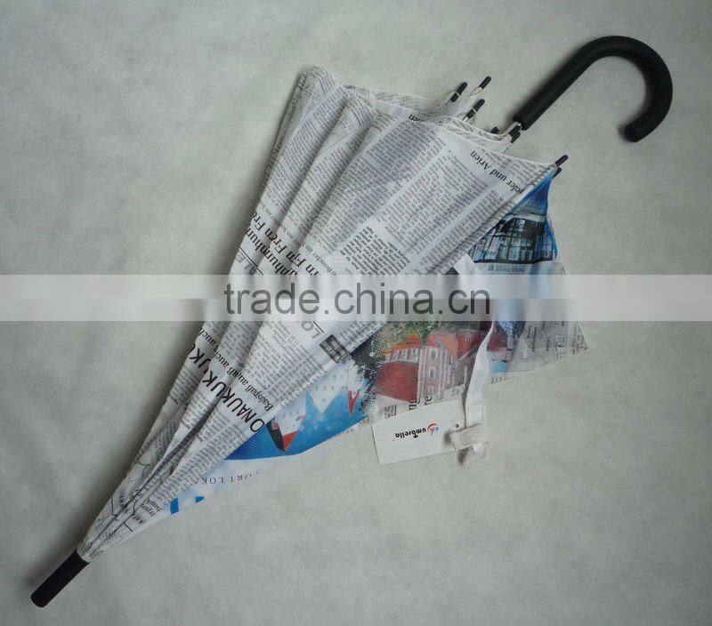 Fashion heat transfer paper print umbrella