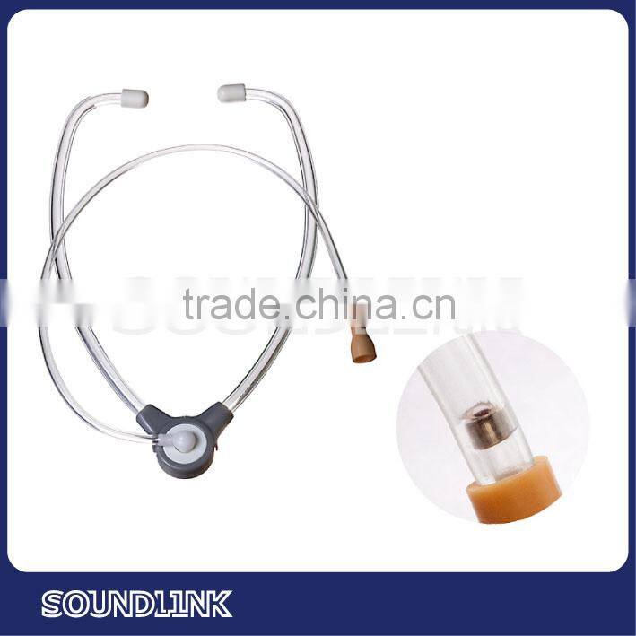 Medical deaf aids listening stethoscope for checking hearing aids