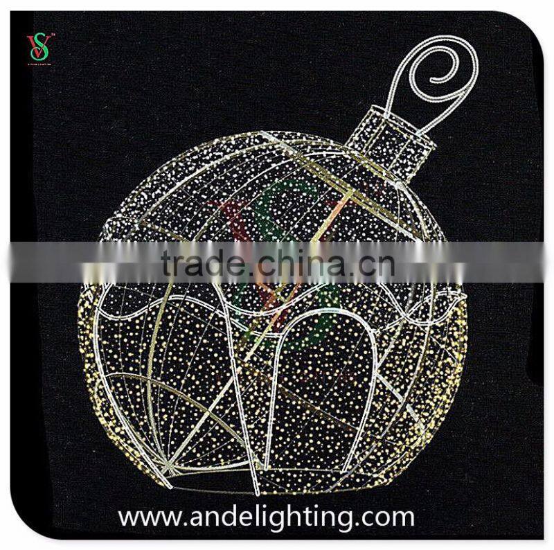 Giant outdoor christmas lights LED big Ball 3D Motif Light