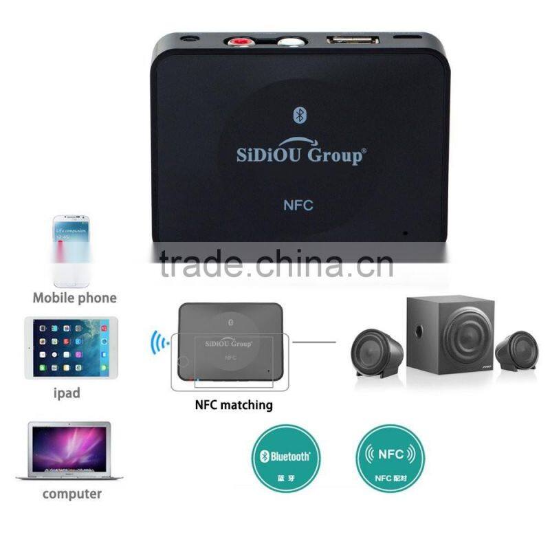 Sidiou Group Bluetooth Audio Receiver, NFC Enabled Bluetooth 3.0 Wireless Audio Adapter 3.5mm/ RCA Stereo Output