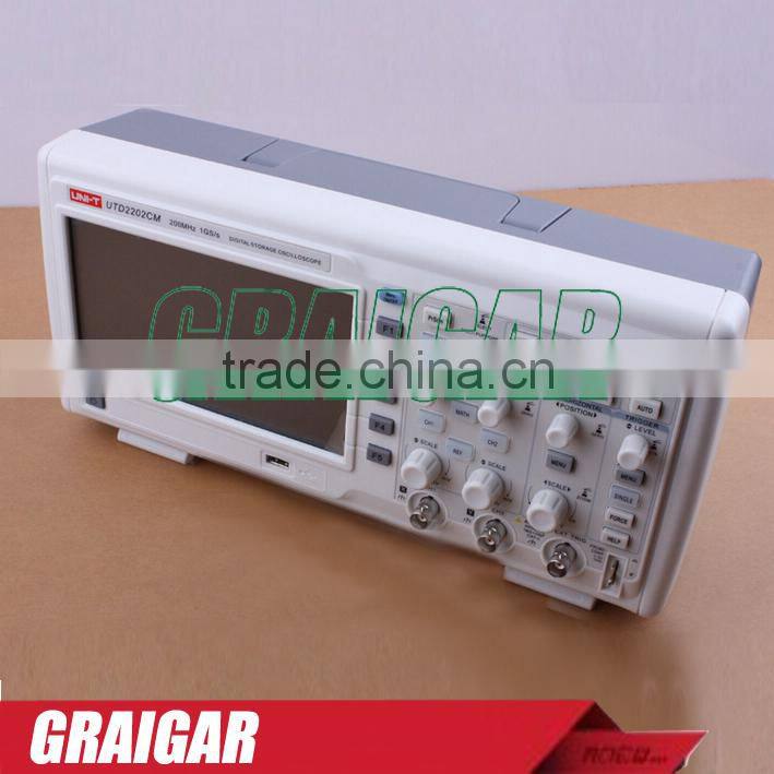 Handheld Digital Storage Oscilloscopes UTD2202CM 200MHz 1GS/s 16 Mpts Memory Depth USB Device, USB Host, Pass/Fail Interface