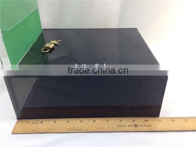 wholesale acrylic fundraising money boxes