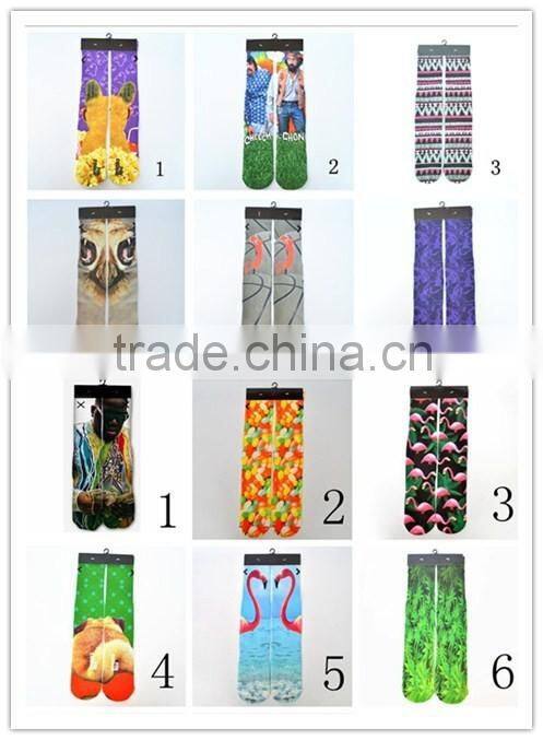 Wholesale socks 3d digital stereo printing thickening terry socks basketball teen tube socks young boy tube socks