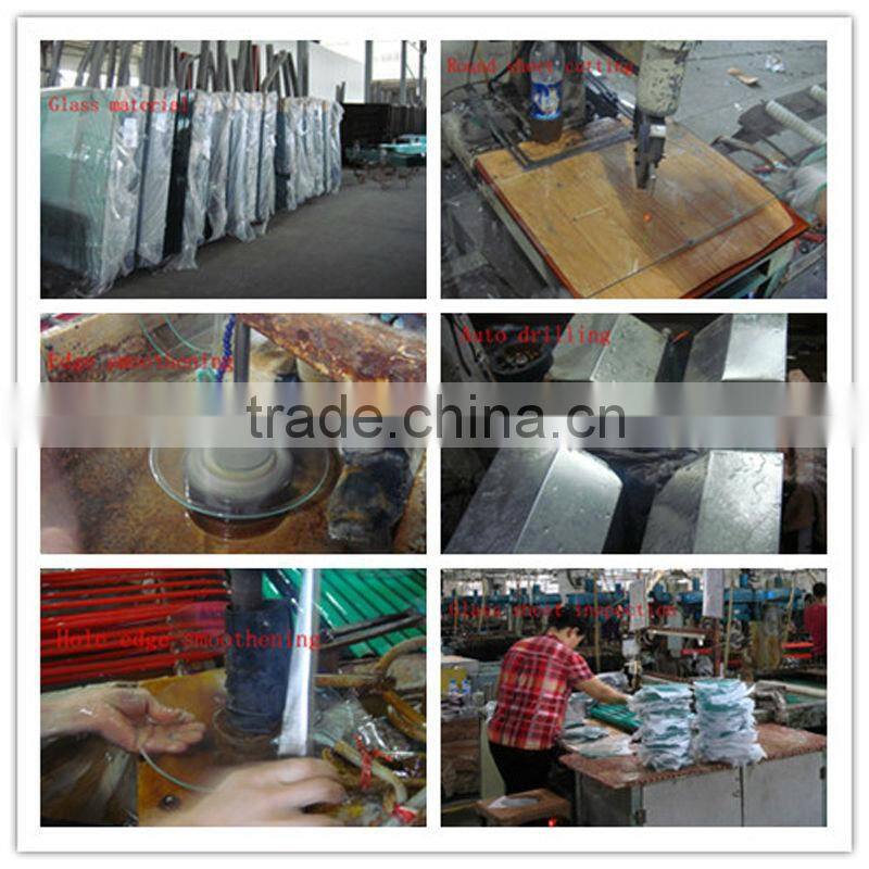 B type common dome toughened glass cover without rim