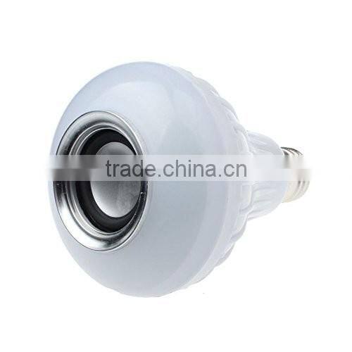 Wireless Bluetooth Speaker +12W RGB Bulb E27 LED Lamp 100-240V 110V 220V Smart Led Light Music Player Audio with Remote Control