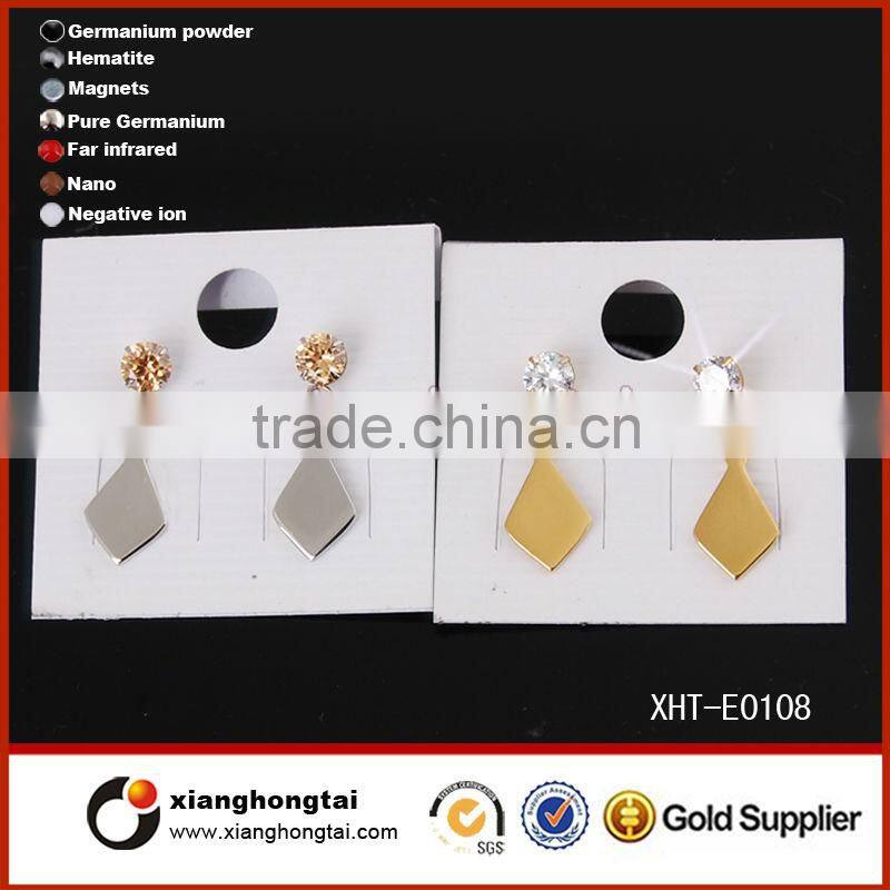 Heart Shape Glaring Diamond Earring Wholesale