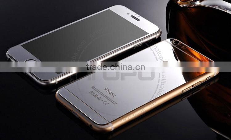 9H glass for iphone 6 multiple color Colored Mirror Tempered Glass Screen Protector film front and back for iphone 6 6s plus