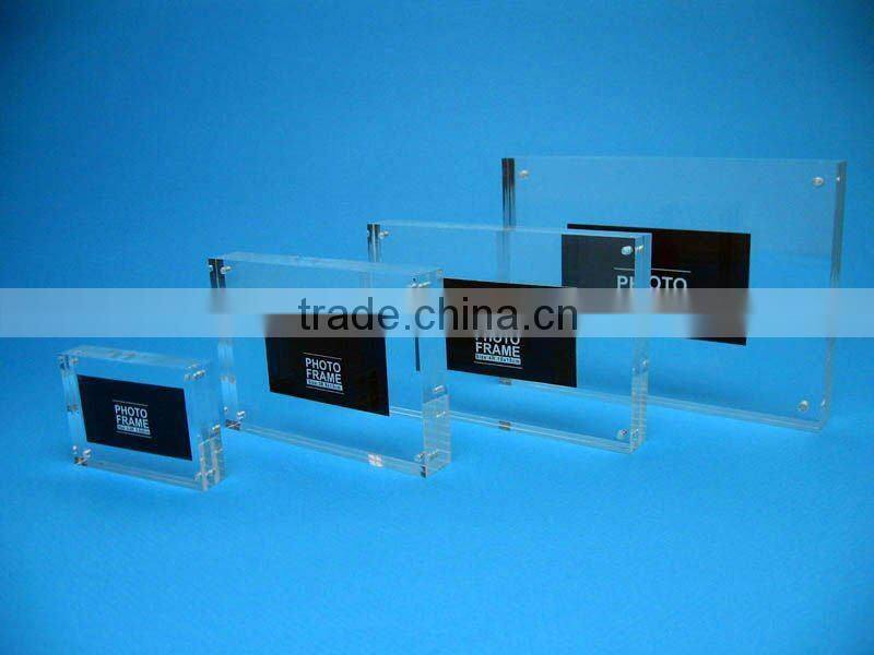 Table clear standing acrylic picture frame