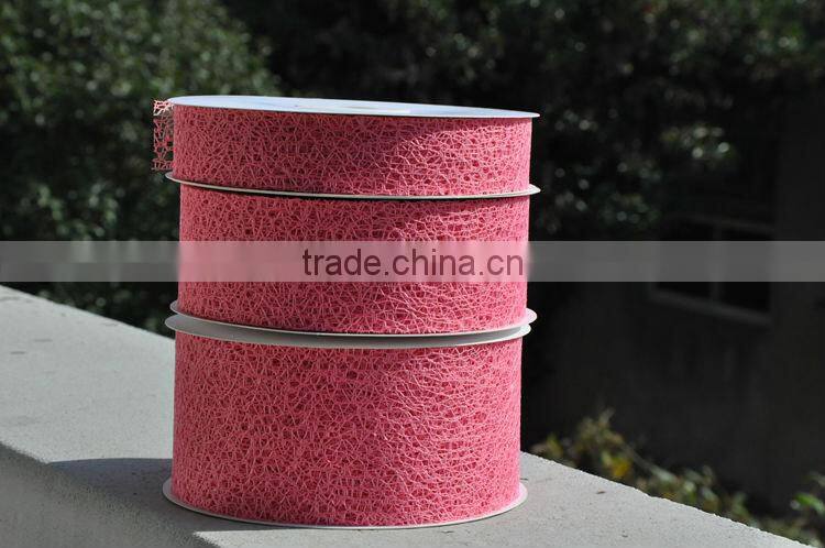 Wholesale christmas netting ribbon 50mm width