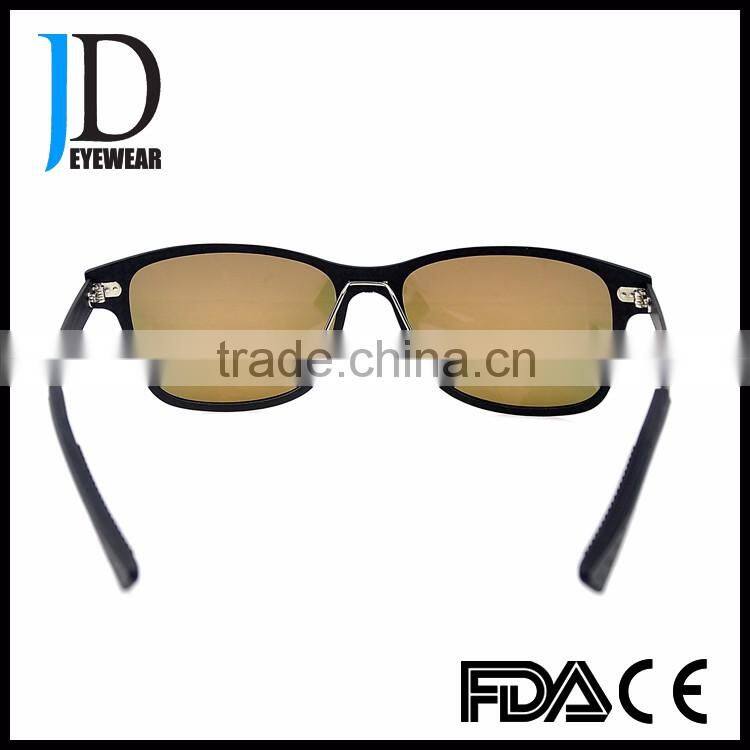 Modern design German Fashion Women Square Red Lens Sunglasses