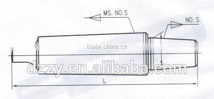 morse taper drill chuck arbor with tang