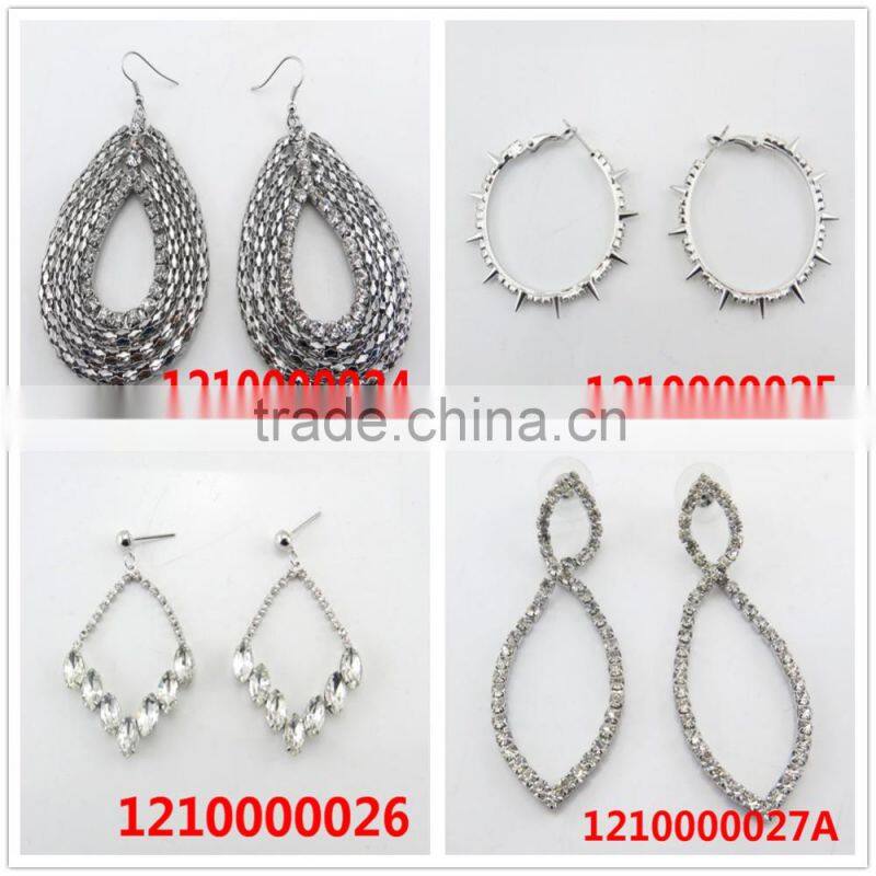 High quality prismatic shape crystal rinestone earring