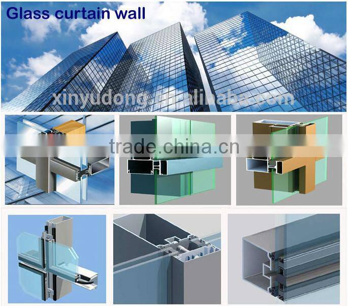 Competitive price , high quality aluminium profiles for Glass wall or Curtain wall